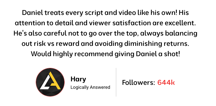 Testimonial from Hary, Logically Answered